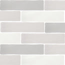Faïence Alaska Gris Claro brillante 7,5x30 cm