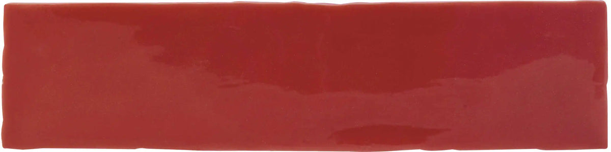 Faïence Alaska Rojo brillante 7,5x30 cm