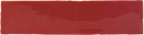 Faïence Alaska Rojo brillante 7,5x30 cm