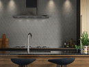 Carrelage hexagonal à motif géométrique Muse Hex Grey 27x51 cm