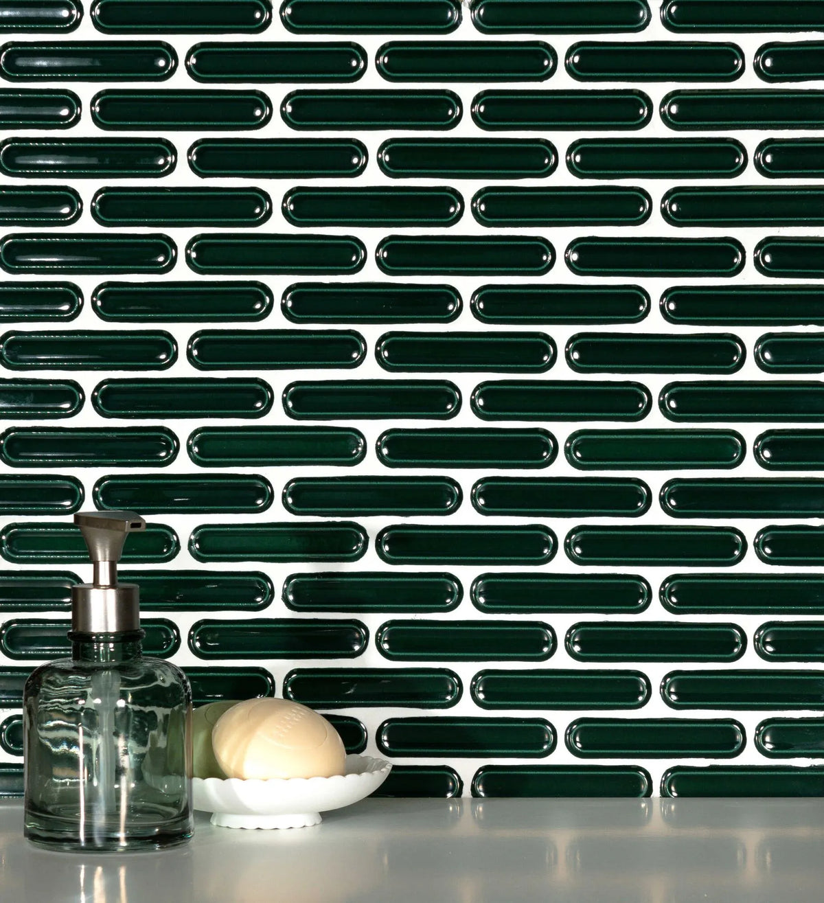 Mosaïque Mallas DUBLIN GREEN 30x30,6 cm