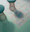 Carrelage effet hexagonal Good Vibes Rose 14x16 cm – vue d’ambiance 1