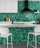 Mosaïque Mallas MYKONOS EMERALD 31,2x27 cm – visuel fournisseur 1