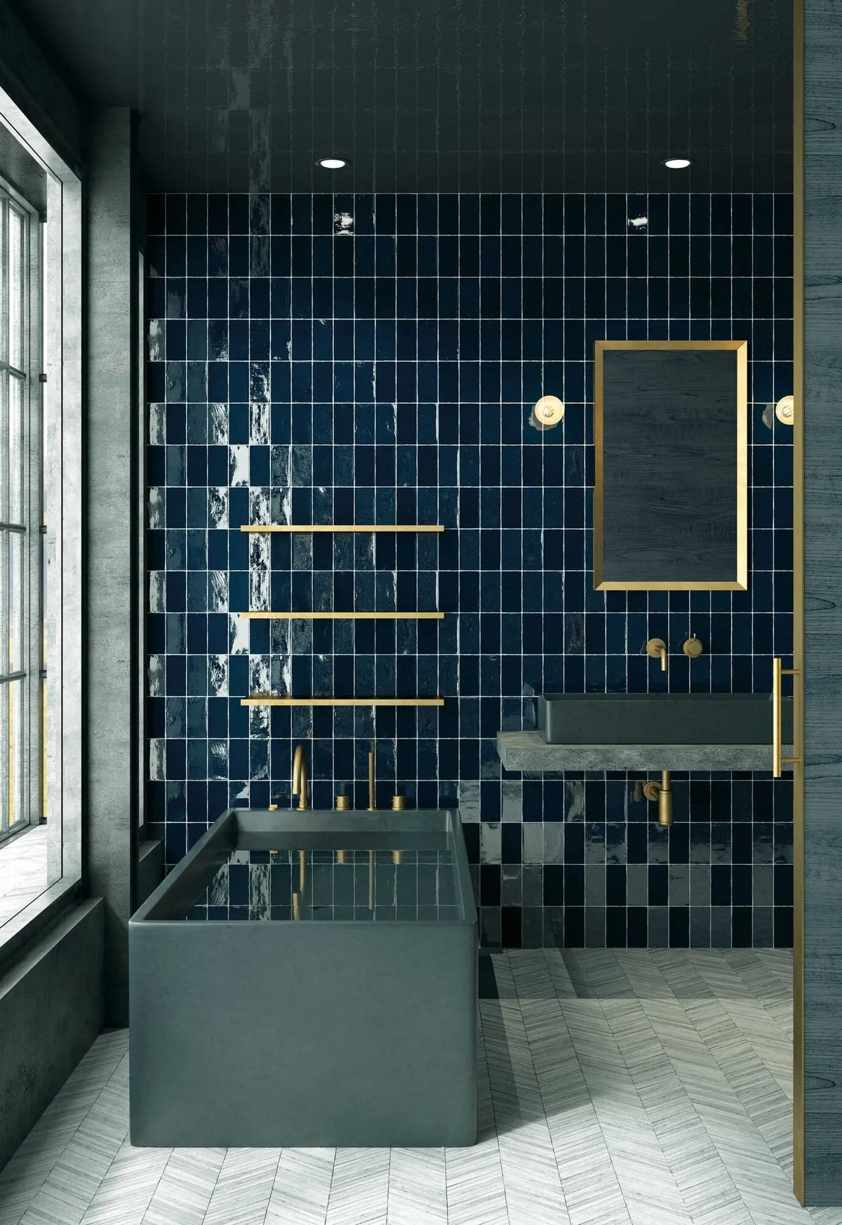 Ambiance de la gamme CEVICA Trending Colors, montrant une association de coloris et non le carreau vendu seul