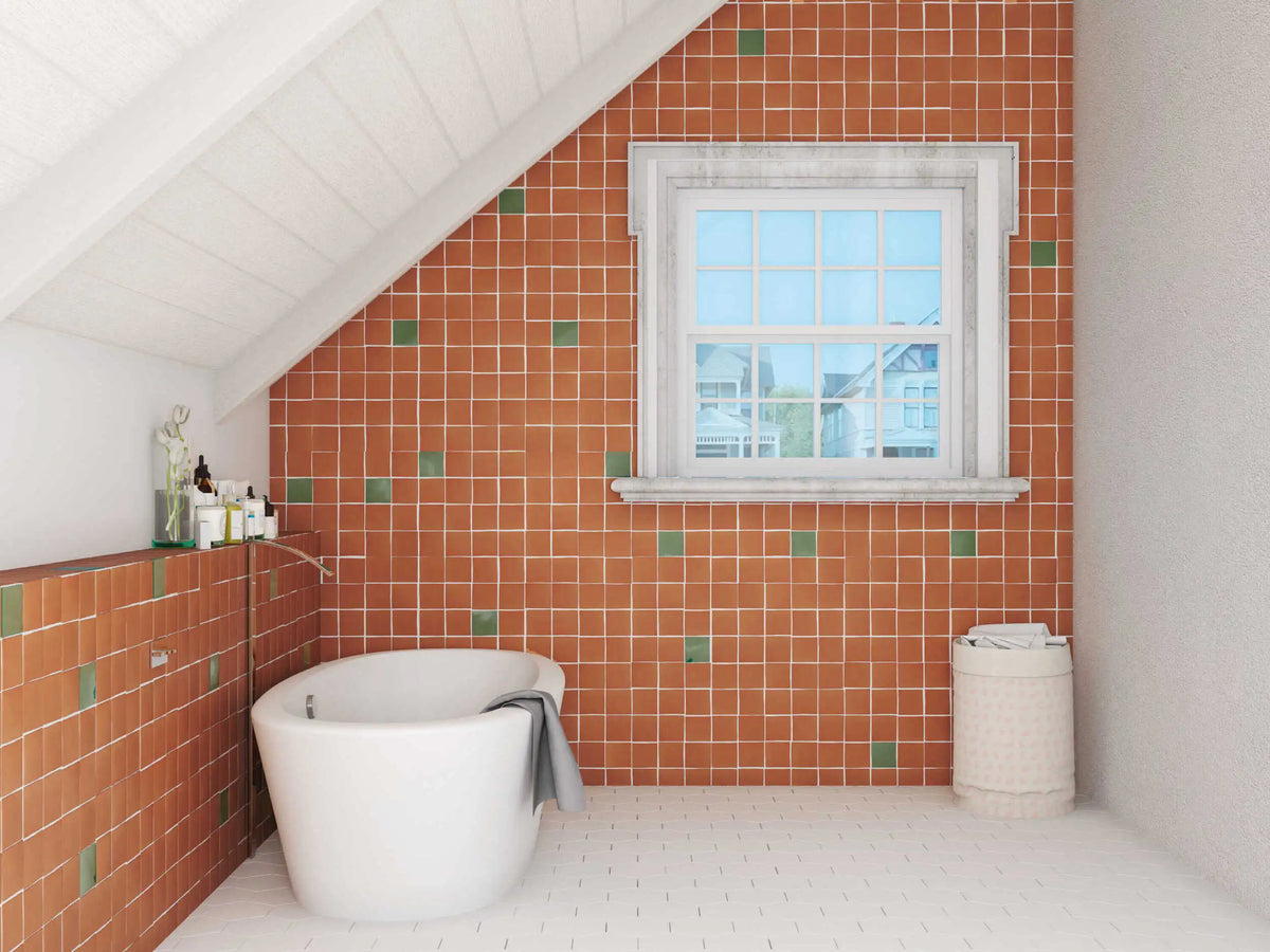 Ambiance de la gamme CEVICA Trending Colors, montrant une association de coloris et non le carreau vendu seul