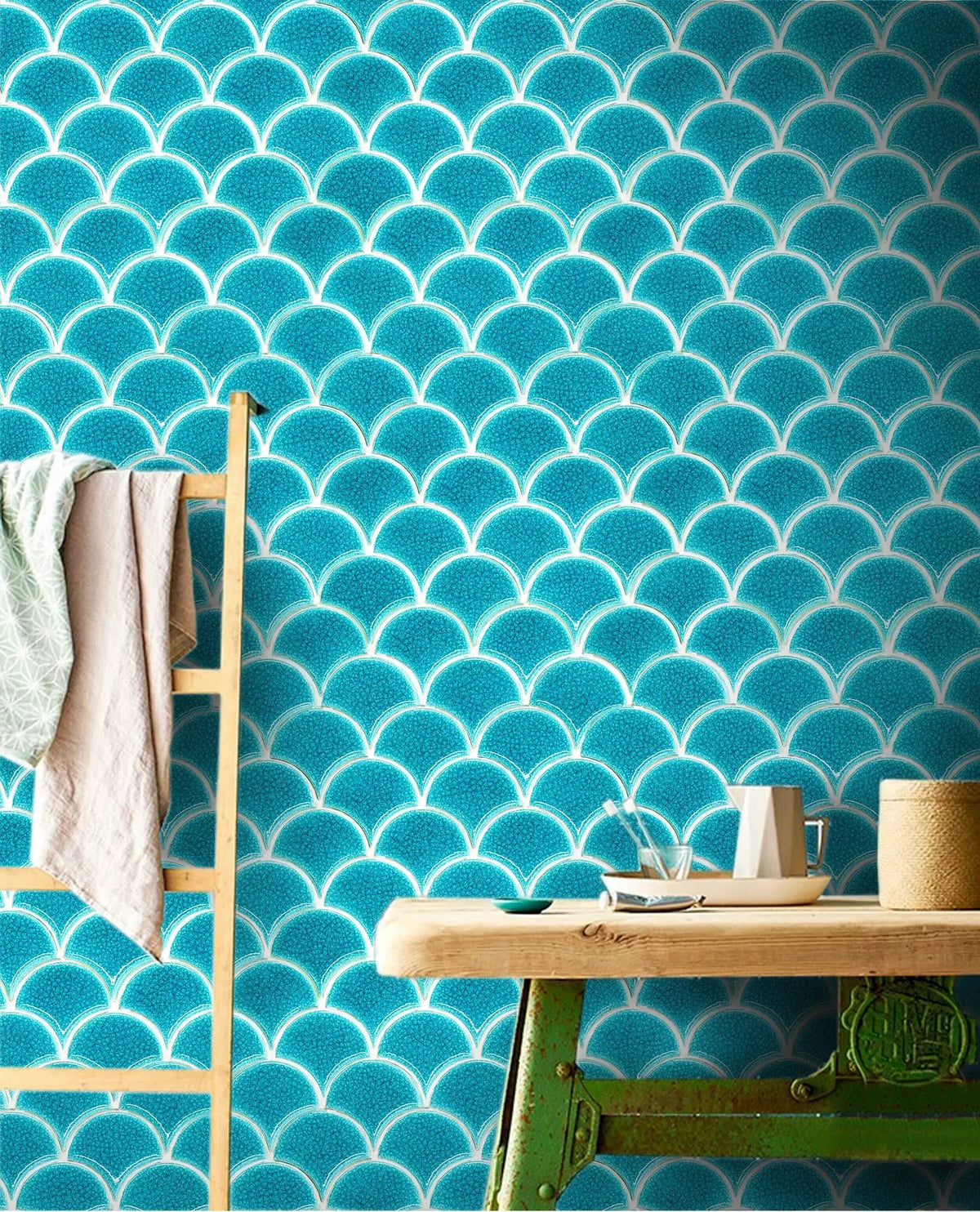 Mosaïque Mallas ATLANTIS TEAL 30,2x29,4 cm – visuel fournisseur 2