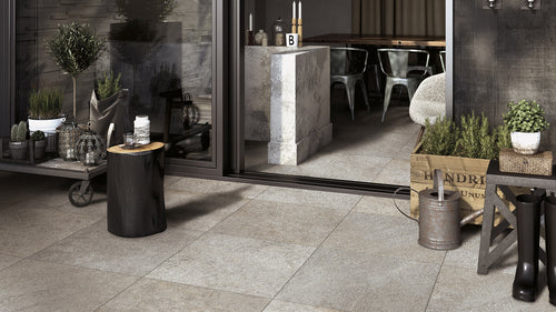Dalle effet pierre Pietre Barge Naturale 2 cm 90x90 cm