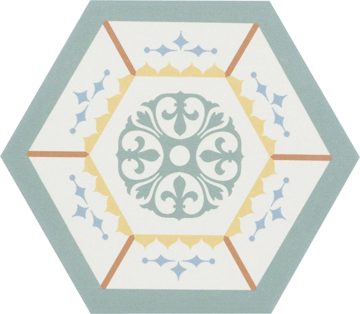 Carrelage hexagonal Boom Décor 3 mat 14x16 cm — carreau seul