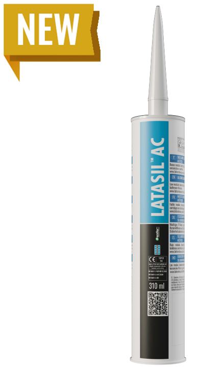 Mastic silicone carrelage LATASIL AC en cartouche de 310 ml