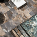 Carrelage extérieur effet pierre Biltmore Multicolor 30x60 cm