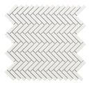 Mosaïque Mallas CHEVRON WHITE 28,3x27,7 cm