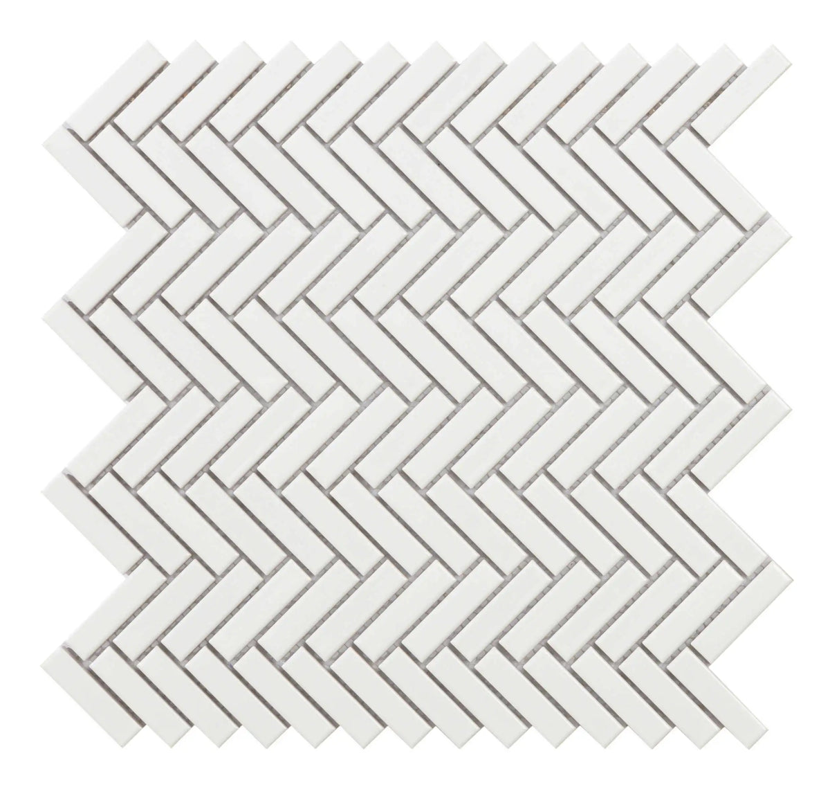 Mosaïque Mallas CHEVRON WHITE 28,3x27,7 cm