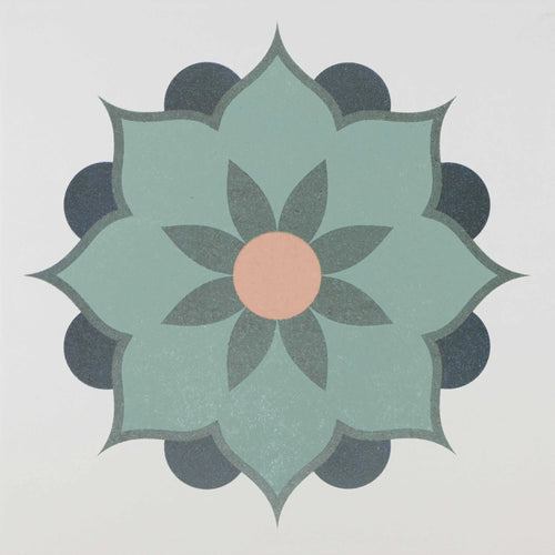 Carrelage effet décoratif Habana Décor Artwork N1 20x20 cm – vue du carreau
