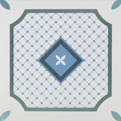 Carrelage effet décoratif Habana Décor Artwork N2 20x20 cm – vue du carreau