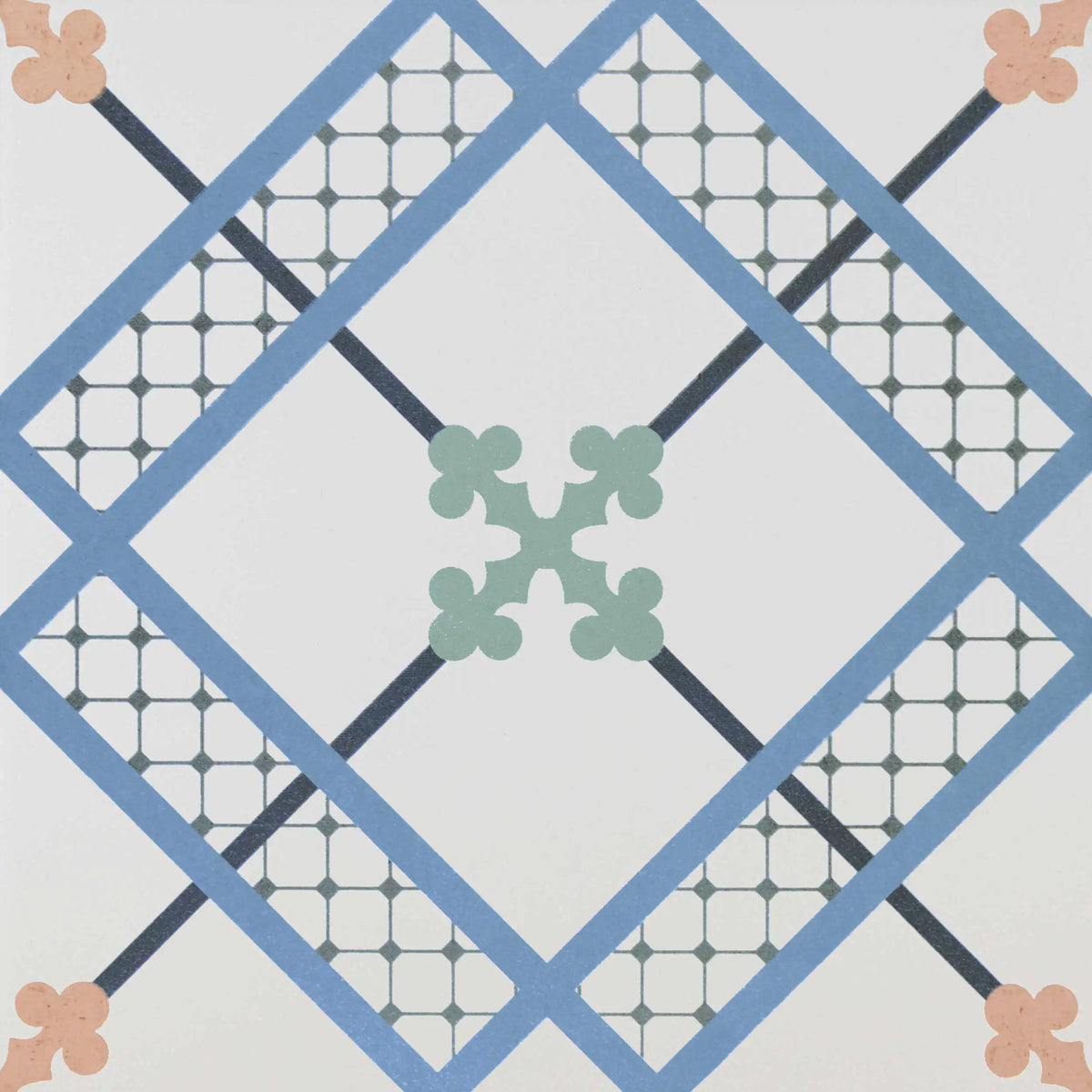 Carrelage effet décoratif Habana Décor Artwork N3 20x20 cm – vue du carreau