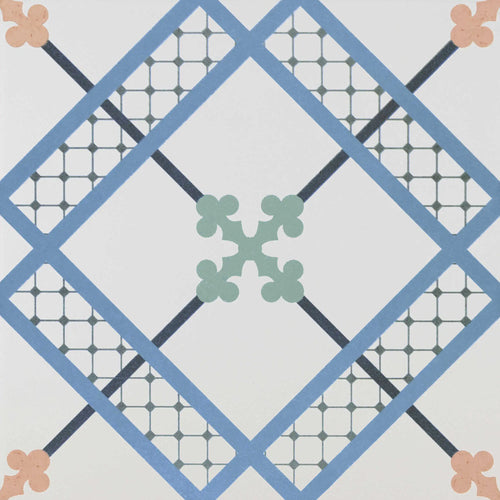 Carrelage effet décoratif Habana Décor Artwork N3 20x20 cm – vue du carreau