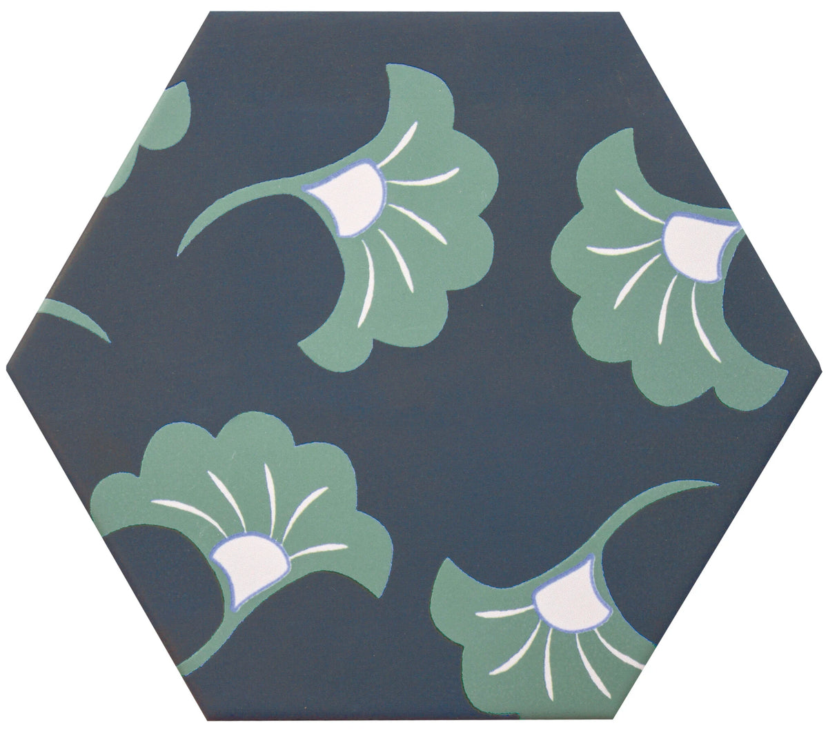 Carrelage effet hexagonal Good Vibes Décor 3 14x16 cm – vue du carreau