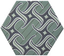 Carrelage effet hexagonal Good Vibes Décor 4 14x16 cm – vue du carreau