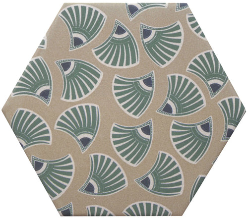 Carrelage effet hexagonal Good Vibes Décor 6 14x16 cm – vue du carreau