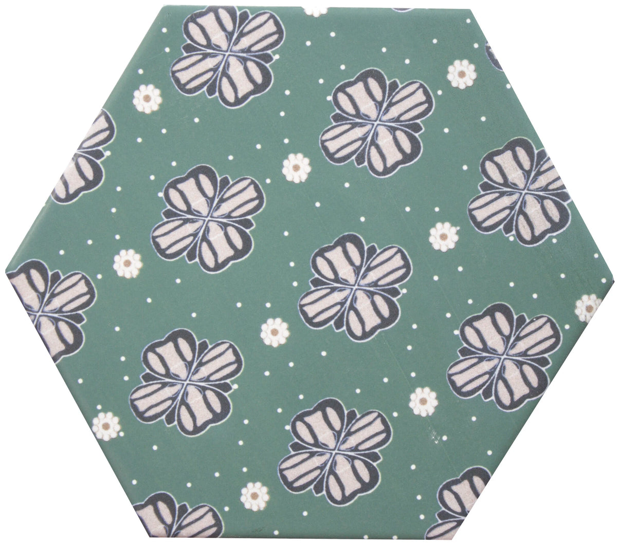 Carrelage effet hexagonal Good Vibes Décor 7 14x16 cm – vue du carreau