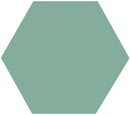 Carrelage effet hexagonal Good Vibes Lagune 14x16 cm – vue du carreau