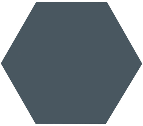 Carrelage effet hexagonal Good Vibes Bleu marine 14x16 cm – vue du carreau