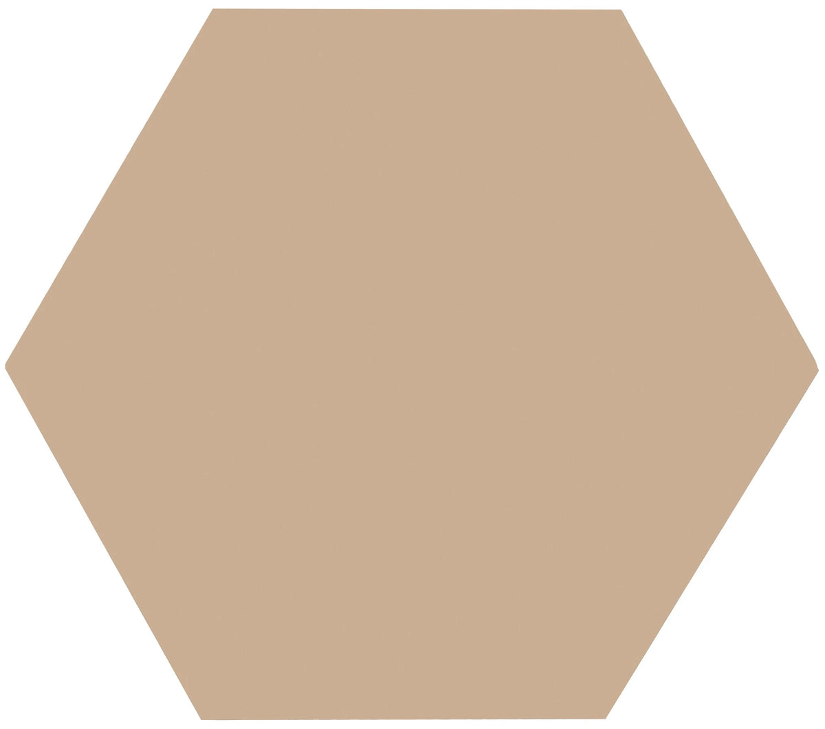 Carrelage effet hexagonal Good Vibes Sable 14x16 cm – vue du carreau