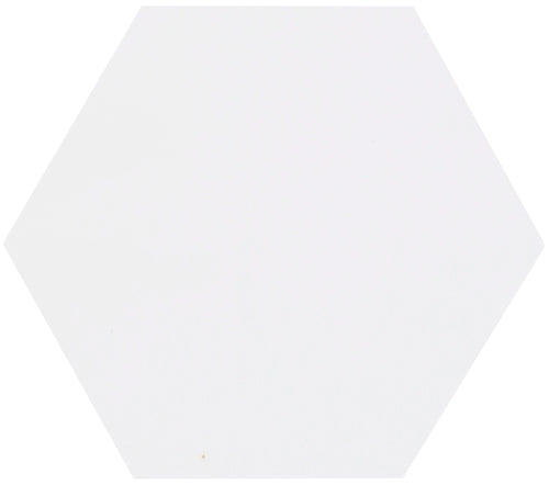 Carrelage effet hexagonal Good Vibes Blanc 14x16 cm – vue du carreau
