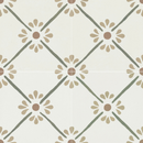 Carrelage imitation ciment PROVENZA GREEN FLOWER 22X22