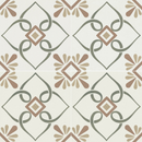 Carrelage imitation ciment PROVENZA GREEN PETALS 22X22