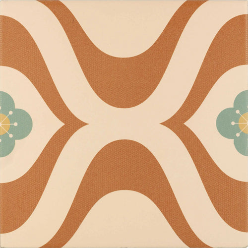 Carrelage effet décoratif Groovy Décor 5 20x20 cm – vue du carreau