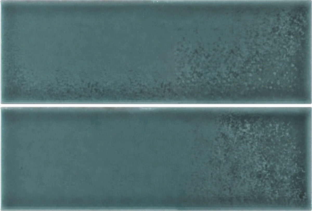 Faïence effet relief Hawaii Vert antique 7,5x22,5 cm – vue du carreau