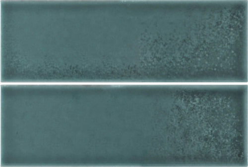 Faïence effet relief Hawaii Vert antique 7,5x22,5 cm – vue du carreau