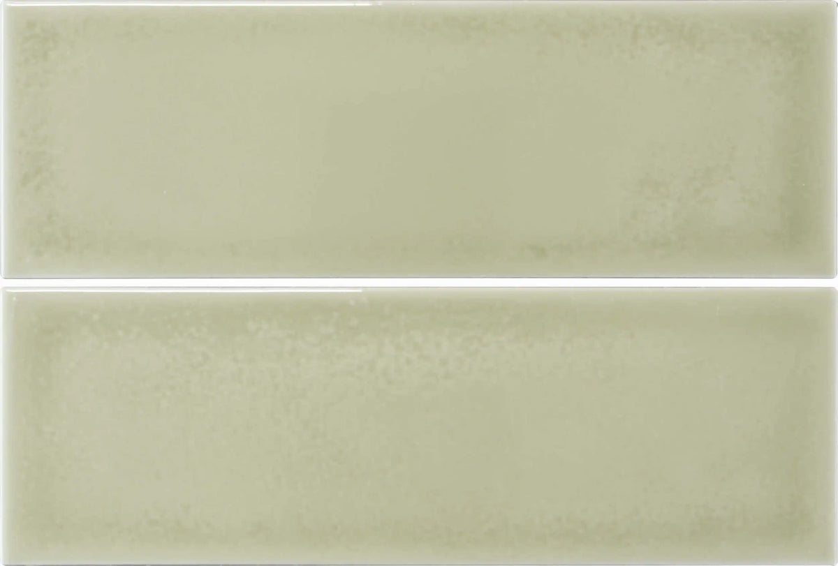 Faïence effet relief Hawaii Sauge 7,5x22,5 cm – vue du carreau