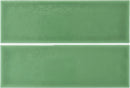 Faïence effet relief Hawaii Vert grenouille 7,5x22,5 cm – vue du carreau
