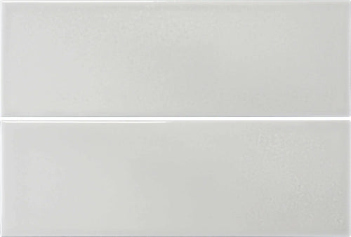 Faïence effet relief Hawaii Gris argent 7,5x22,5 cm – vue du carreau