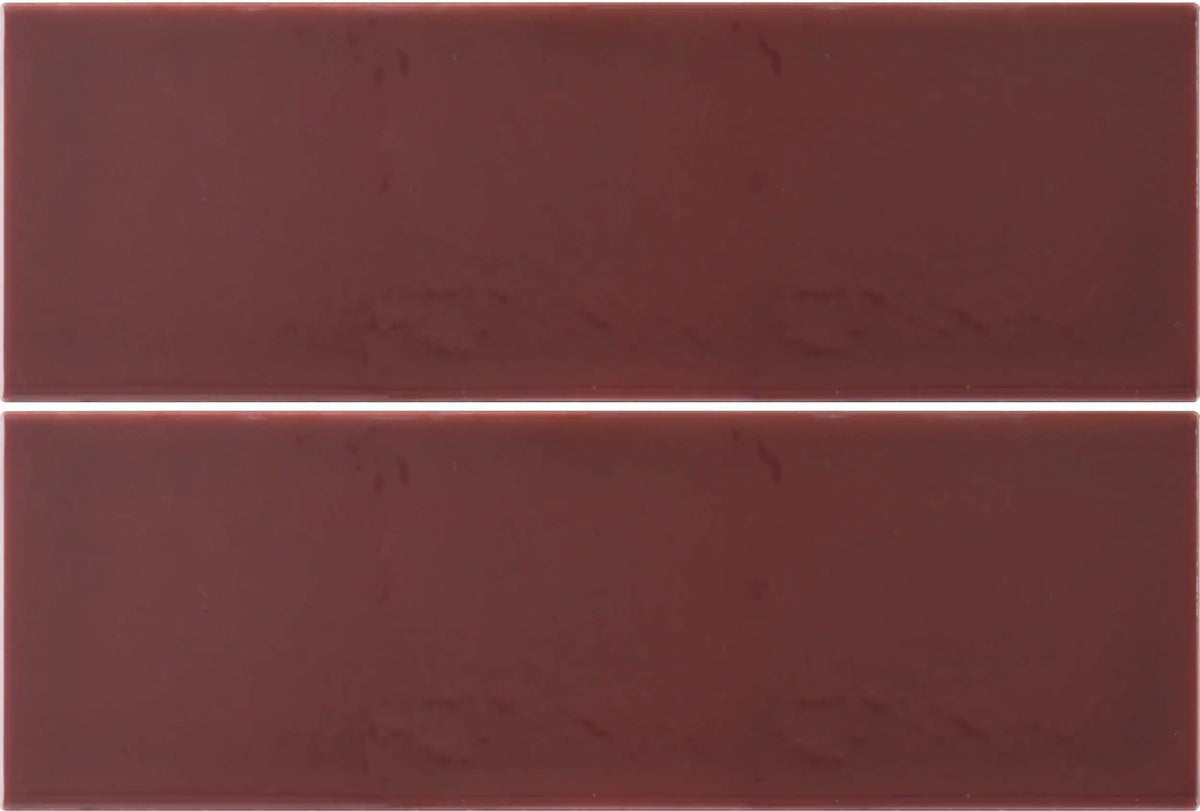 Faïence effet relief Hawaii Tomate séchée 7,5x22,5 cm – vue du carreau