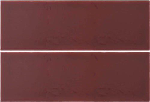 Faïence effet relief Hawaii Tomate séchée 7,5x22,5 cm – vue du carreau