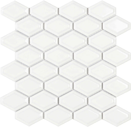 Mosaïque Mallas HONEY COMB WHITE 25,9x25 cm
