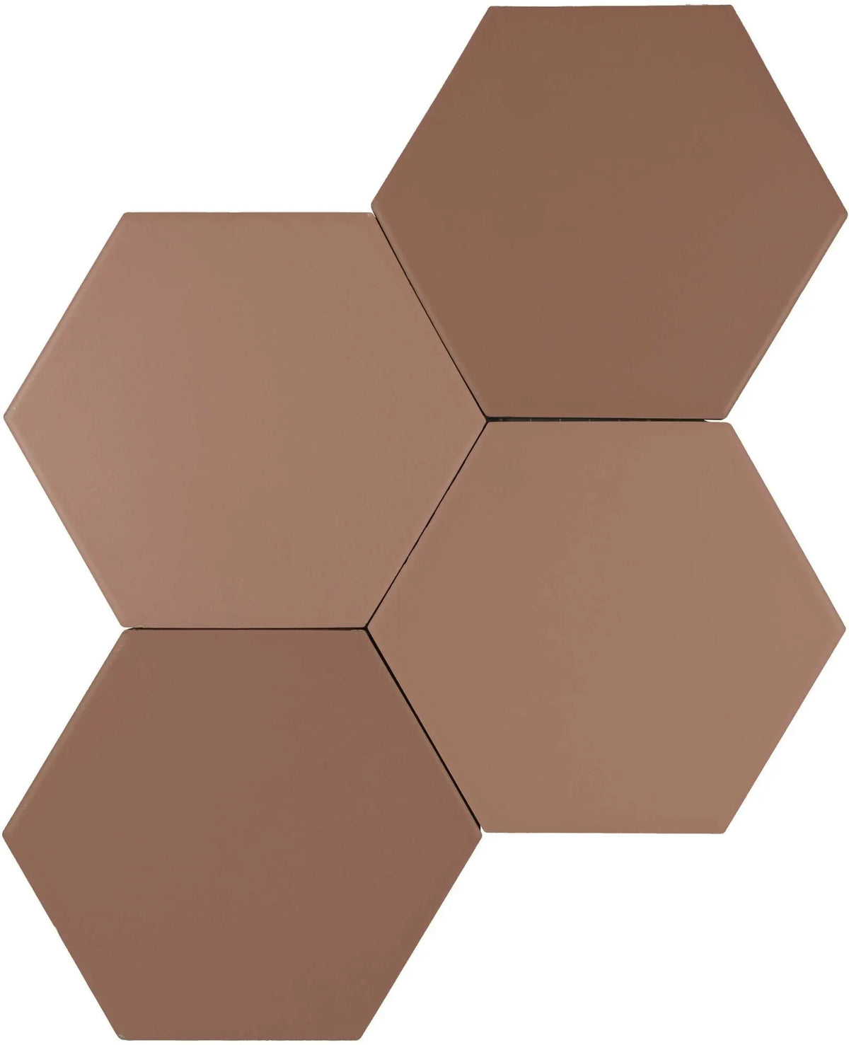 Carrelage effet hexagonal Karma Cotto 14x16 cm – vue du carreau