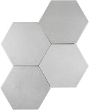 Carrelage effet hexagonal Karma Gris 14x16 cm – vue du carreau