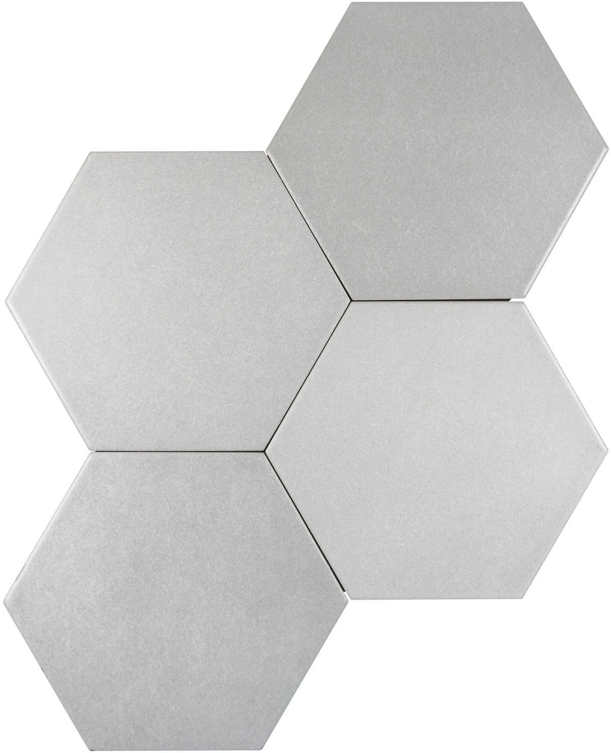 Carrelage effet hexagonal Karma Gris 14x16 cm – vue du carreau