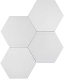 Carrelage effet hexagonal Karma Blanc 14x16 cm – vue du carreau