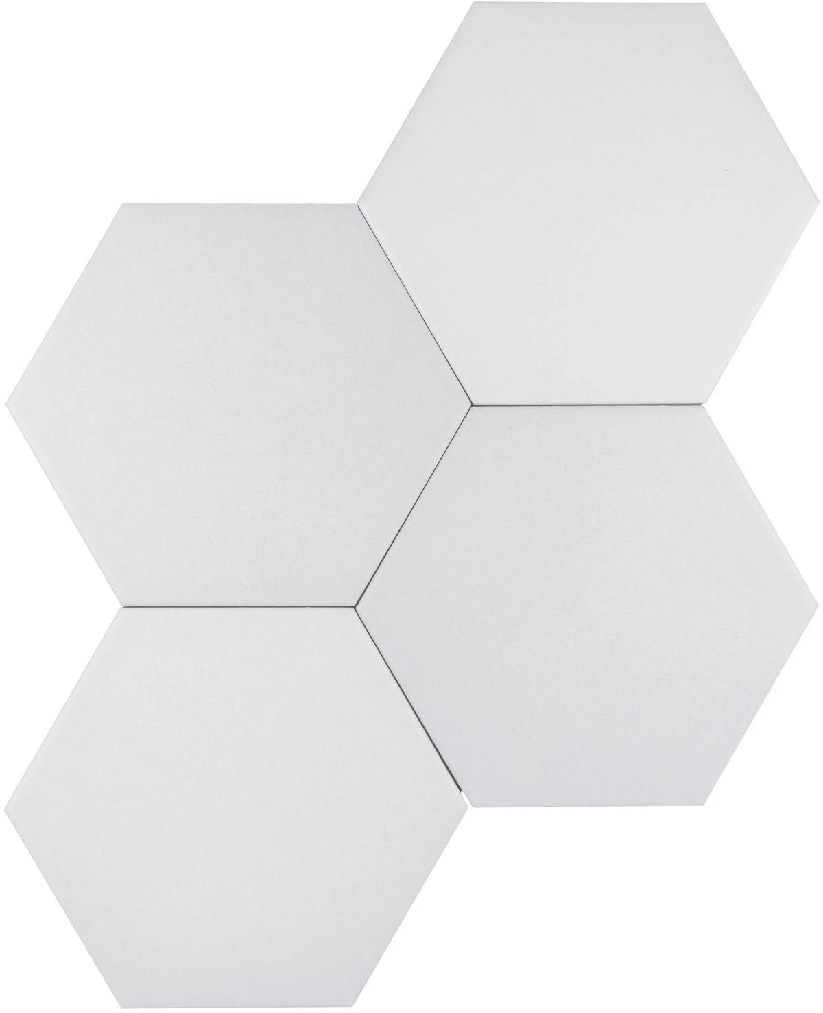 Carrelage effet hexagonal Karma Blanc 14x16 cm – vue du carreau