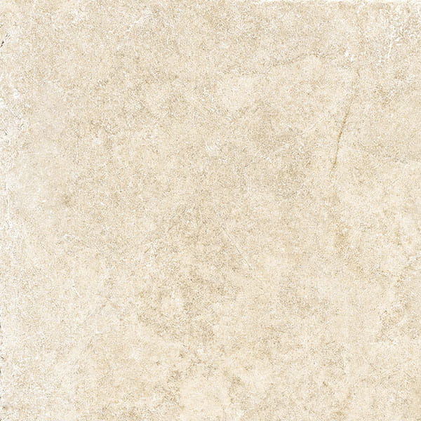 Carrelage effet pierre calcaire La Leccese Almond 61x61 cm