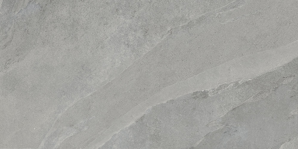 Dalle effet pierre Slash Mid Grey 2 cm 61x122 cm