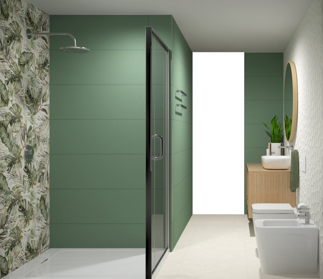 Genesis Leaf Green Matt 35x100 - 1.05 m² par colis