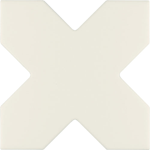Carreau New York Cross Ivoire 13,6 × 13,6 cm, finition mate