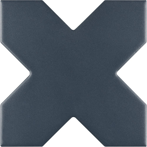 Carreau New York Cross Marine 13,6 × 13,6 cm, finition mate