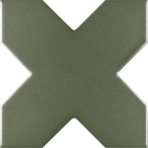 Carreau New York Cross Mousse 13,6 × 13,6 cm, finition mate